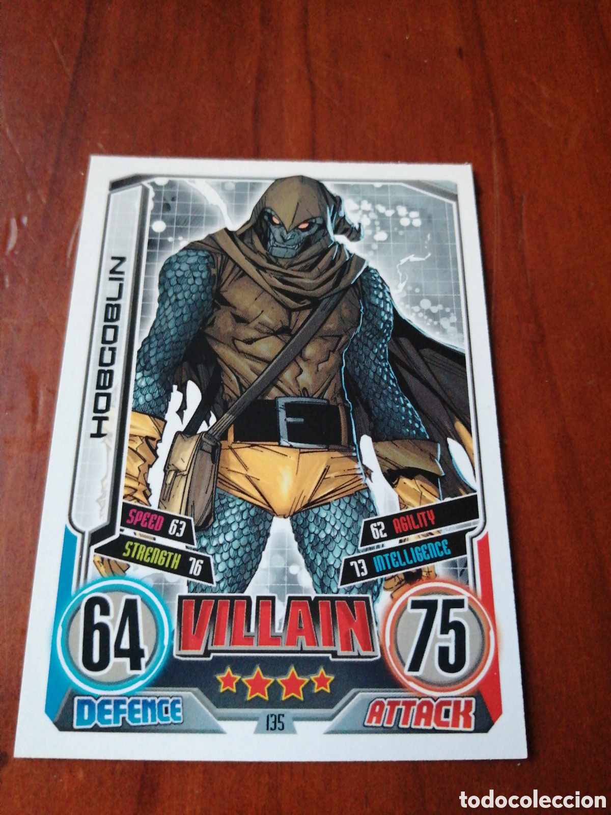 Collectable Antique Stickers: CROMO HERO ATTAX TRADING CARD GAME MARVEL TOPPS N º 135 HOBGOBLIN