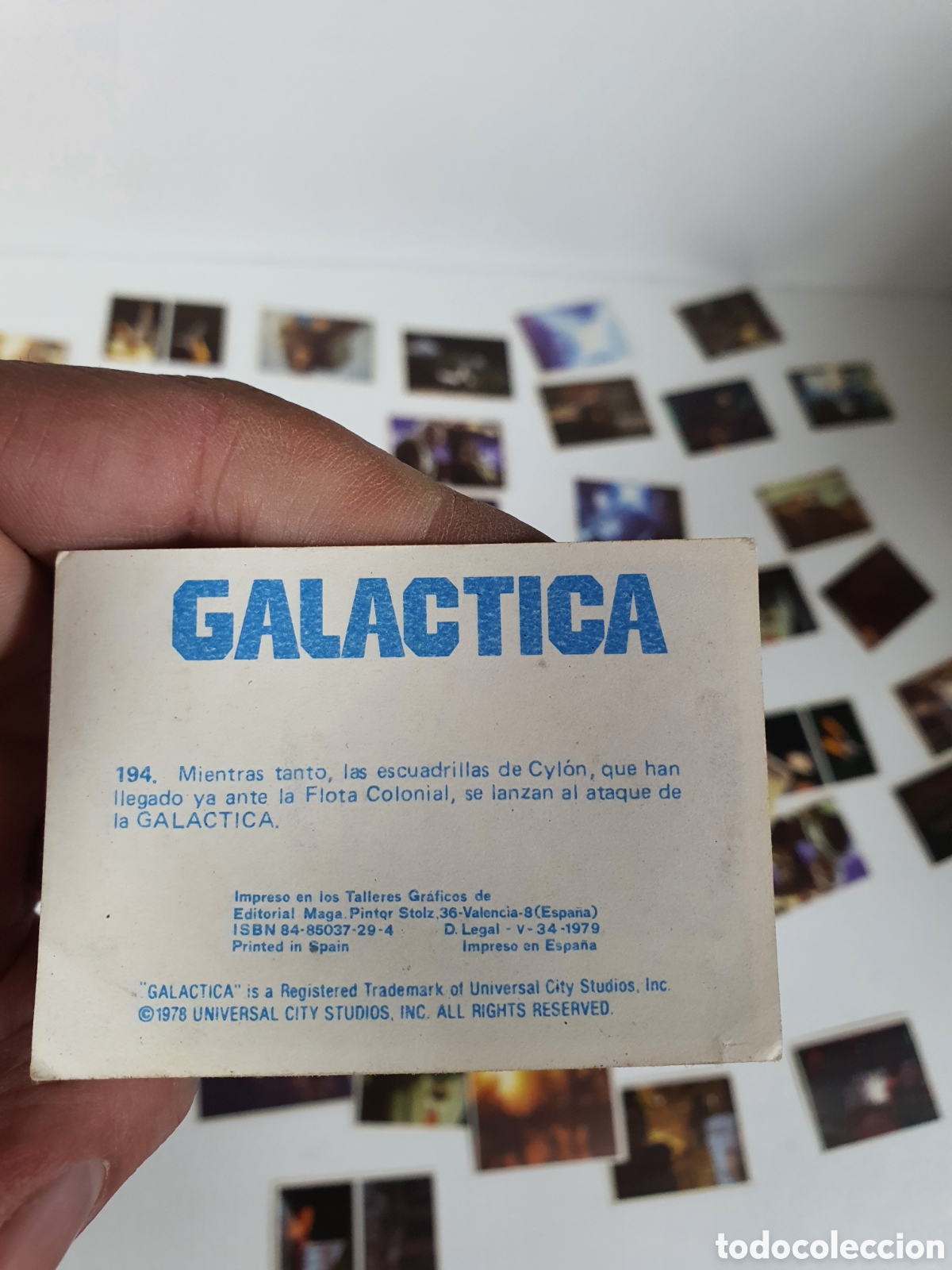 Coleccionismo cromos antiguos: Cromos sin pegar de galactica - Foto 2