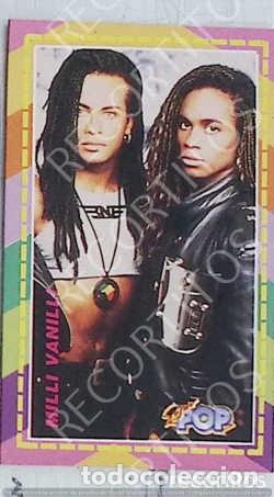 Coleccionismo cromos antiguos: super pop pegatina en carton milli vanilli - Foto 1