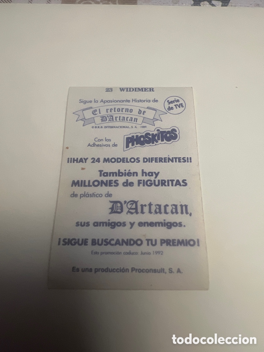 Coleccionismo cromos antiguos: Phoskitos Dartacan n&uacute;mero 23 - Foto 2