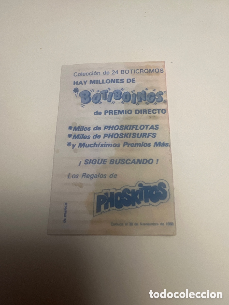 Coleccionismo cromos antiguos: Phoskitos botiboings - Foto 2