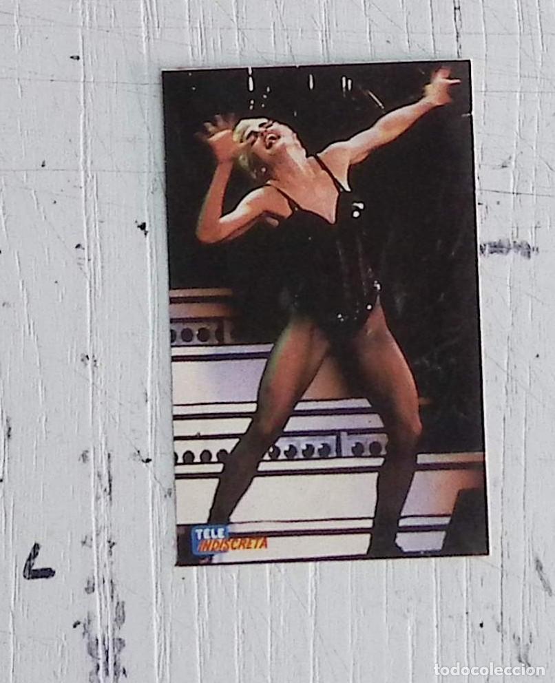 Coleccionismo Cromos antiguos: cromo madonna tele indiscreta 160 whos that girl tour ciao italia