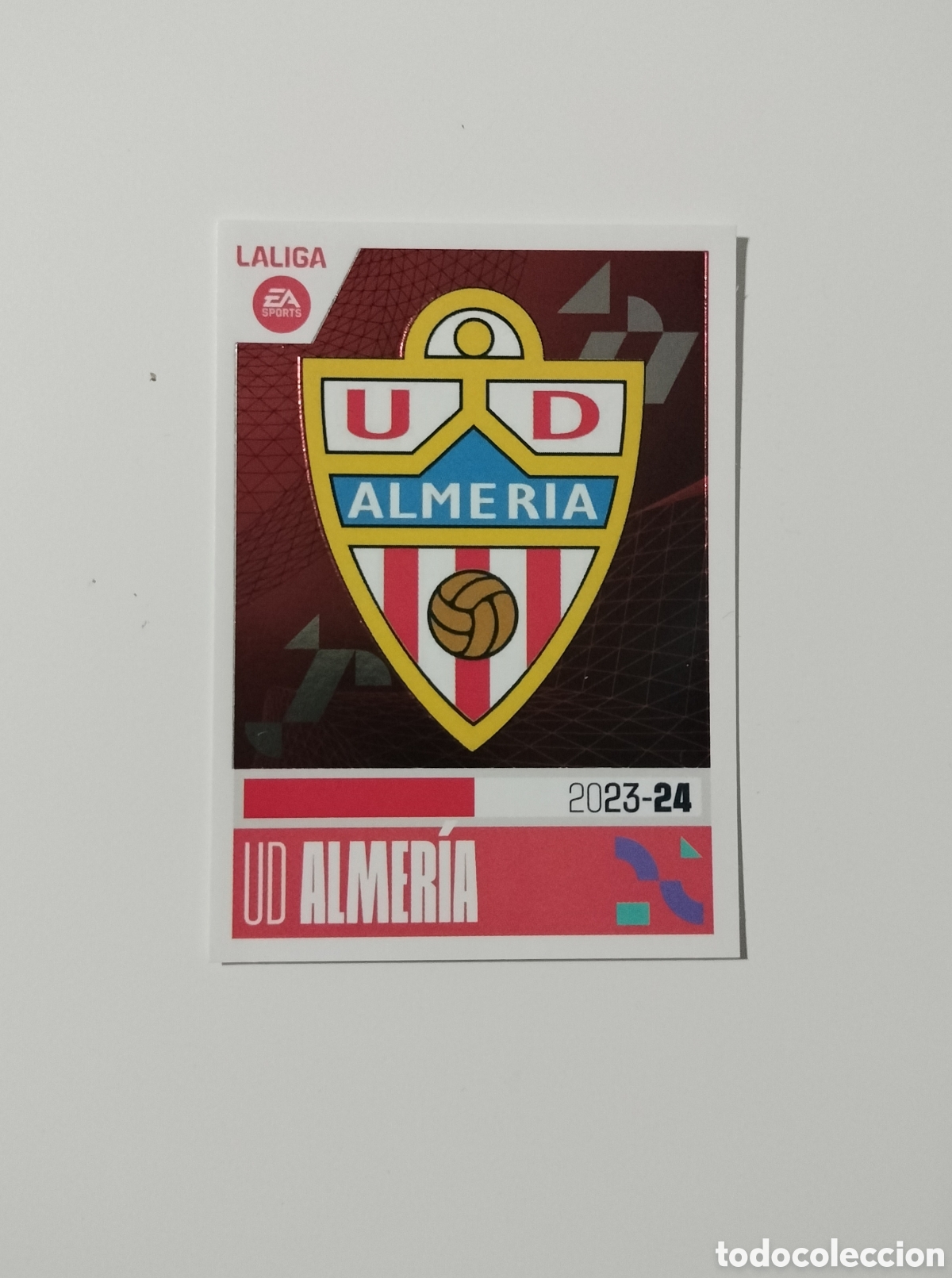 Coleccionismo cromos antiguos: ESCUDO UD ALMER&Iacute;A LIGA ESTE PANINI 2023 2024