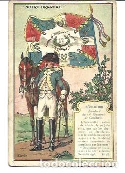 Coleccionismo Cromos antiguos: CROMO DE BANDERA NOTRE DRAPEAUN &ordm; 17 CHOCOLATS CEONDARD PARIS