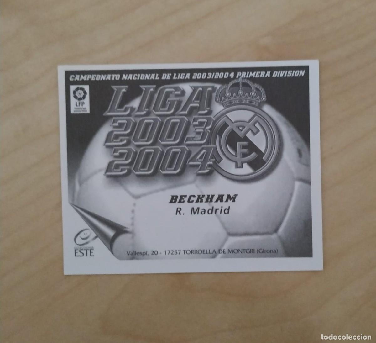 Coleccionismo cromos antiguos: ESTE 03/04 - BECKHAM - NUEVO DE SOBRE - Foto 2