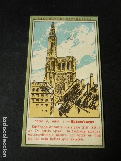 Collectionnisme Cartes &agrave; collectionner anciennes: ESTRASBURGO FRANCIA CATEDRAL CROMO PUBLICITARIO CASA SUBIRANA BARCELONA
