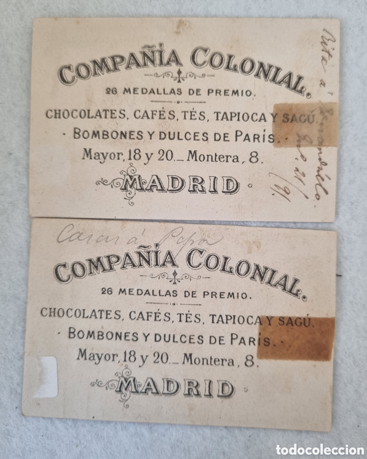 Coleccionismo cromos antiguos: Cromos chocolate compa&ntilde;ia colonial Madrid P1 - Foto 3