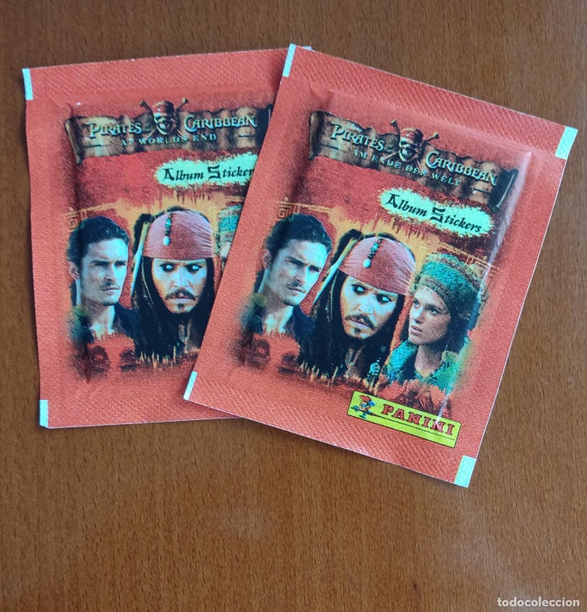 Coleccionismo Cromos antiguos: DOS SOBRES CROMOS SIN ABRIR DEL ALBUM PIRATAS DEL CARIBE EN EL FIN DEL MUNDO PANINI 2008 SOBRE CROMO