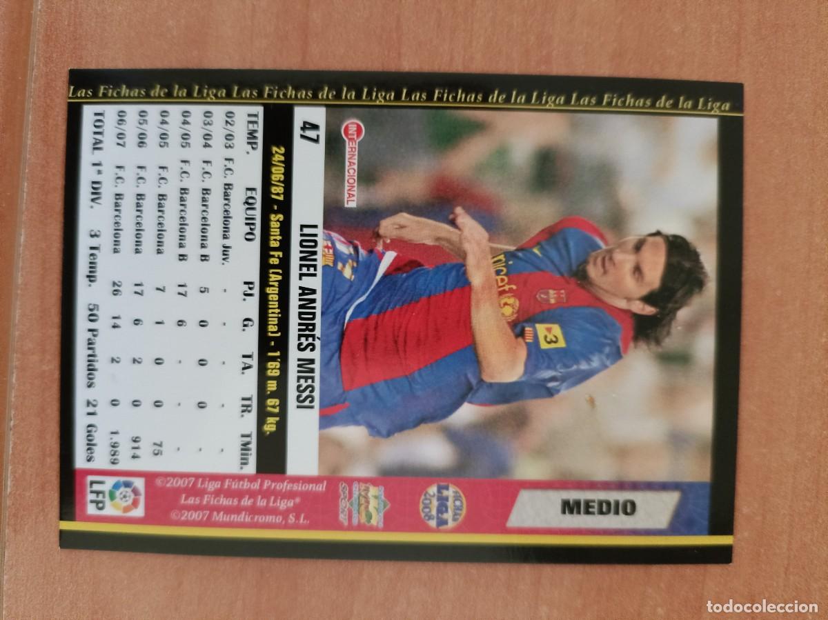 Coleccionismo cromos antiguos: messi 07 08, mundicromo - Foto 2
