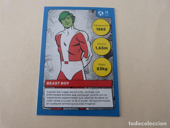 Coleccionismo cromos antiguos: CROMO CARD DE SUPERHEROES BEAST BOY N&ordm; 15 SIN PEGAR DE CARREFOUR