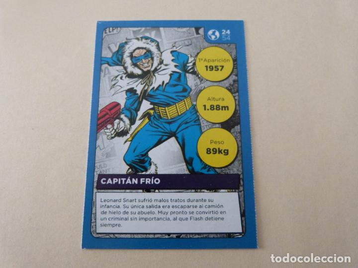 Coleccionismo cromos antiguos: CROMO CARD DE SUPERHEROES CAPITAN FRIO N&ordm; 24 SIN PEGAR DE CARREFOUR