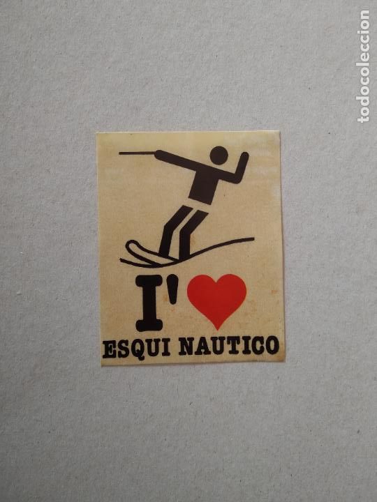 Coleccionismo Cromos antiguos: I LOVE ESQUI NAUTICO CROMO MOTOS COCHES BANDERAS MARCAS A&Ntilde;O 1982 DIDEC