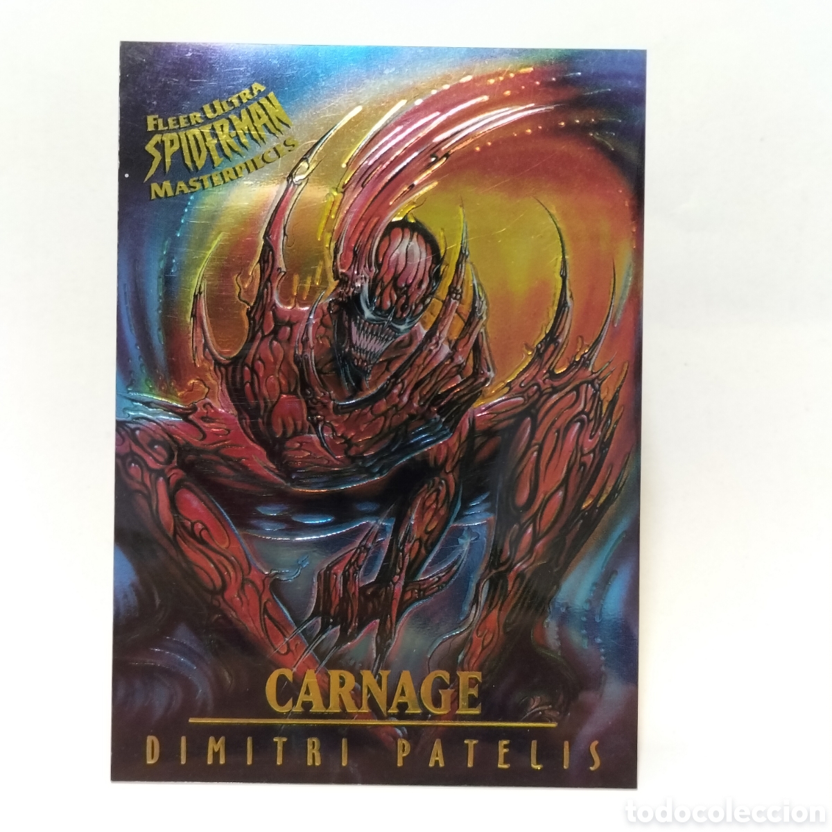 Coleccionismo cromos antiguos: ALB - MASTERPIECES N&ordm; 3 (DE 9) - CARNAGE / FLEER ULTRA SPIDER-MAN '95 MARVEL 1995 CROMO TRADING CARD