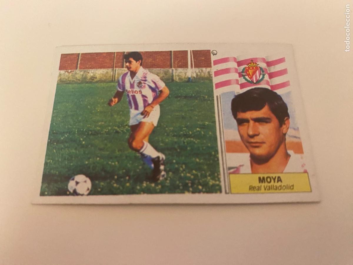Coleccionismo cromos antiguos: Este 86-87 Moya coloca despegado - Foto 1
