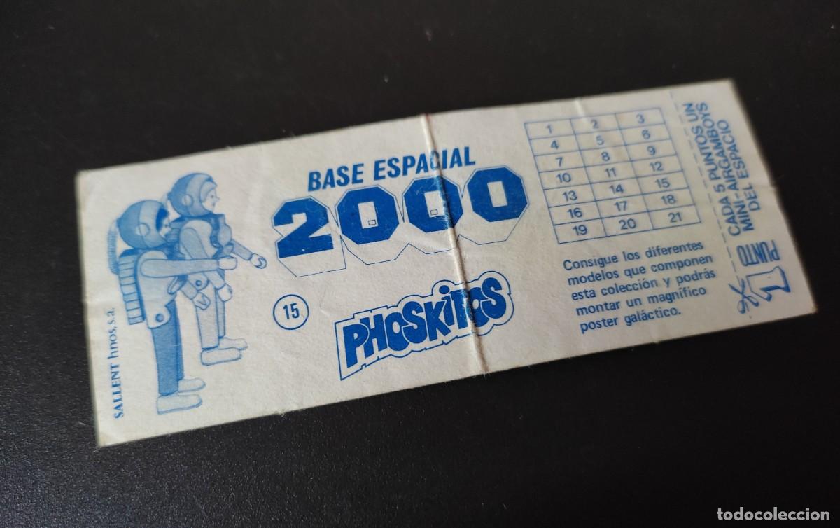Coleccionismo cromos antiguos: CROMO PEGATINA BASE ESPACIAL 2000 PHOSKITOS - Foto 2