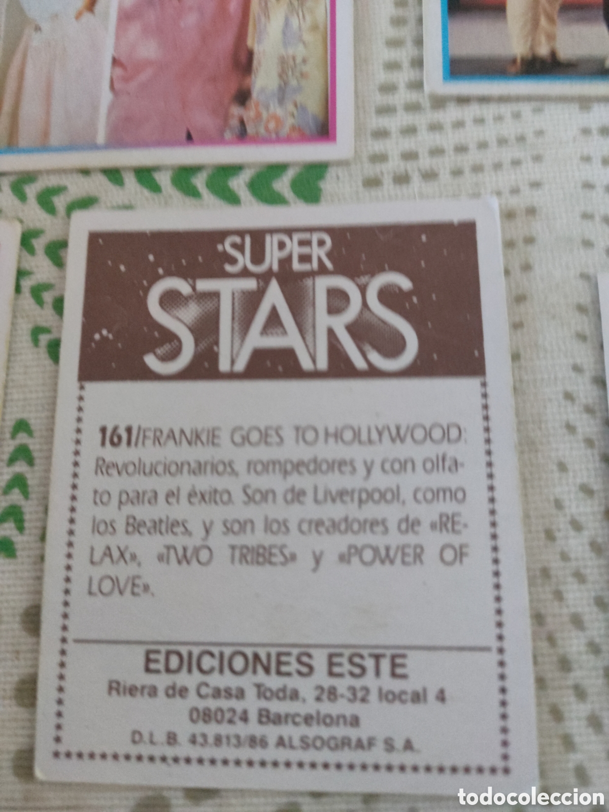 Coleccionismo cromos antiguos: Lote de 40 cromos de super stars - Foto 2