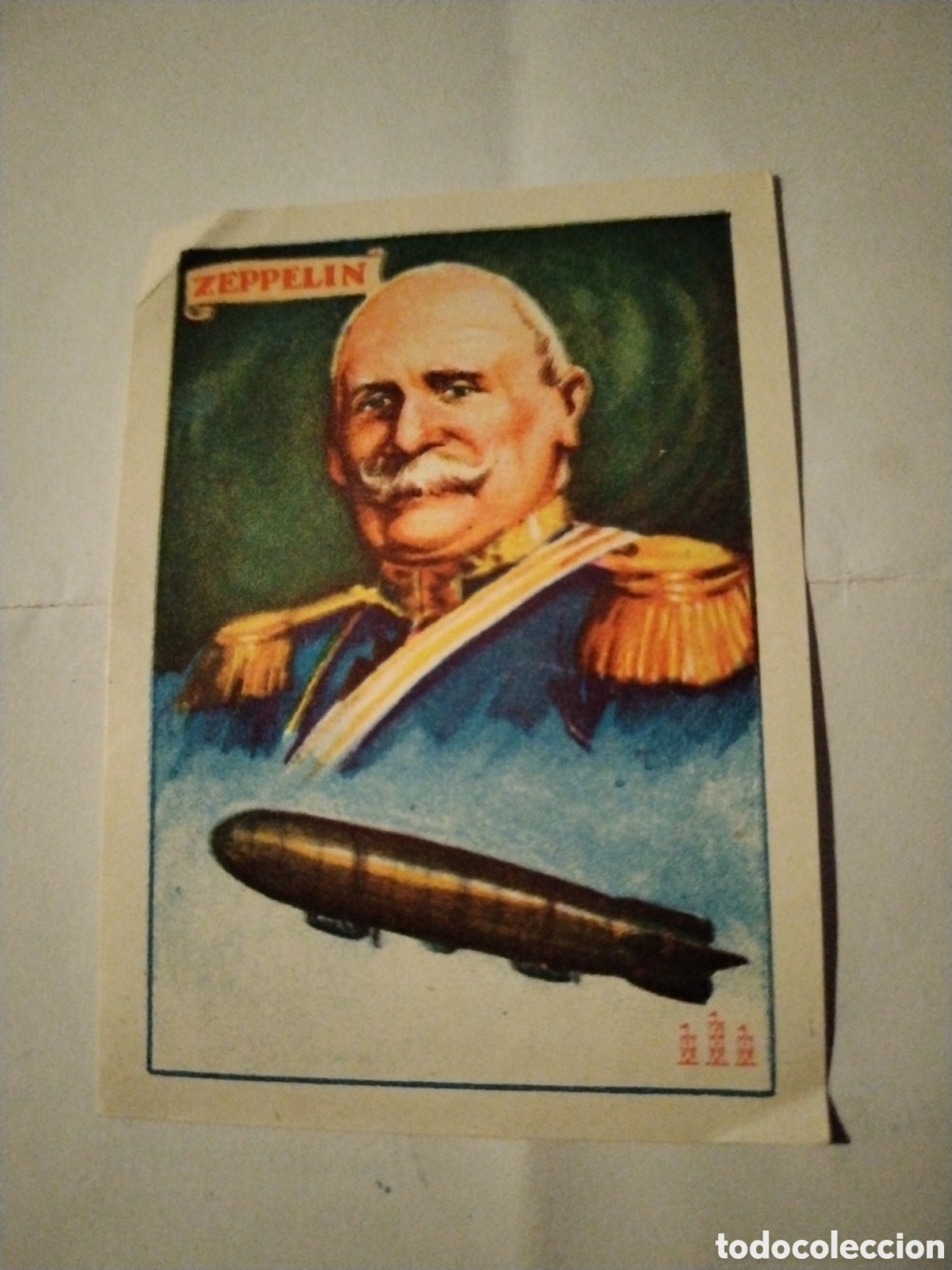 Coleccionismo Cromos antiguos: Cromo chocolates Torras sin pegar Inventores Zeppelin serie I n&deg;2
