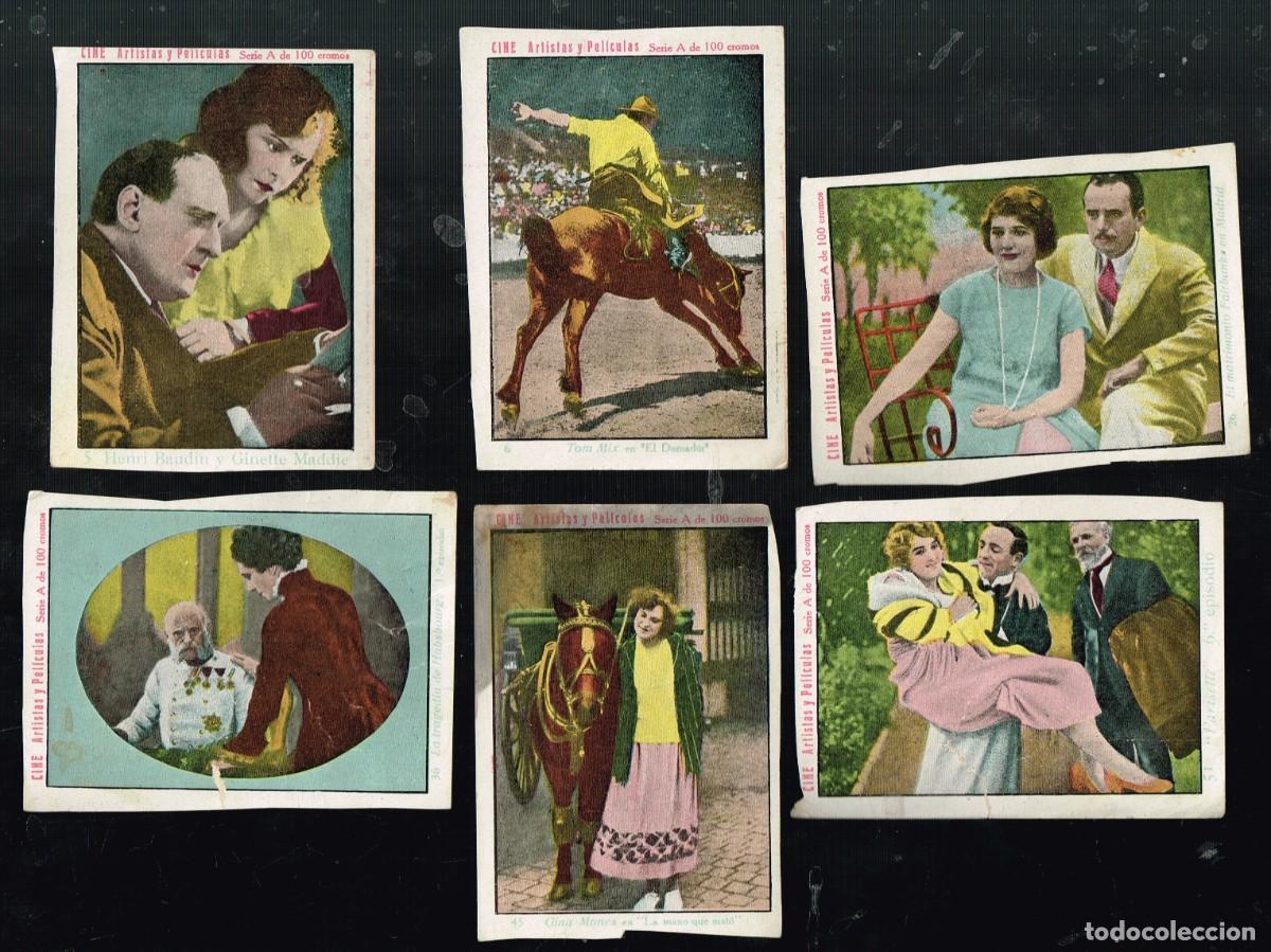 Coleccionismo Cromos antiguos: LOTE 18 CINE ARTISTAS Y PEL&Iacute;CULAS SIN PUBLICIDAD 5,6,26,36,45,51,57,62,67,71,72,77,87,88,91,92,94,97