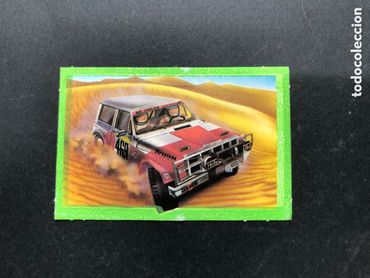 Coleccionismo Cromos antiguos: CROMO CROPAN ADHESIVO PANORAMICO NUEVO CON TRASERA PASTELITO CROPAN RALLYE