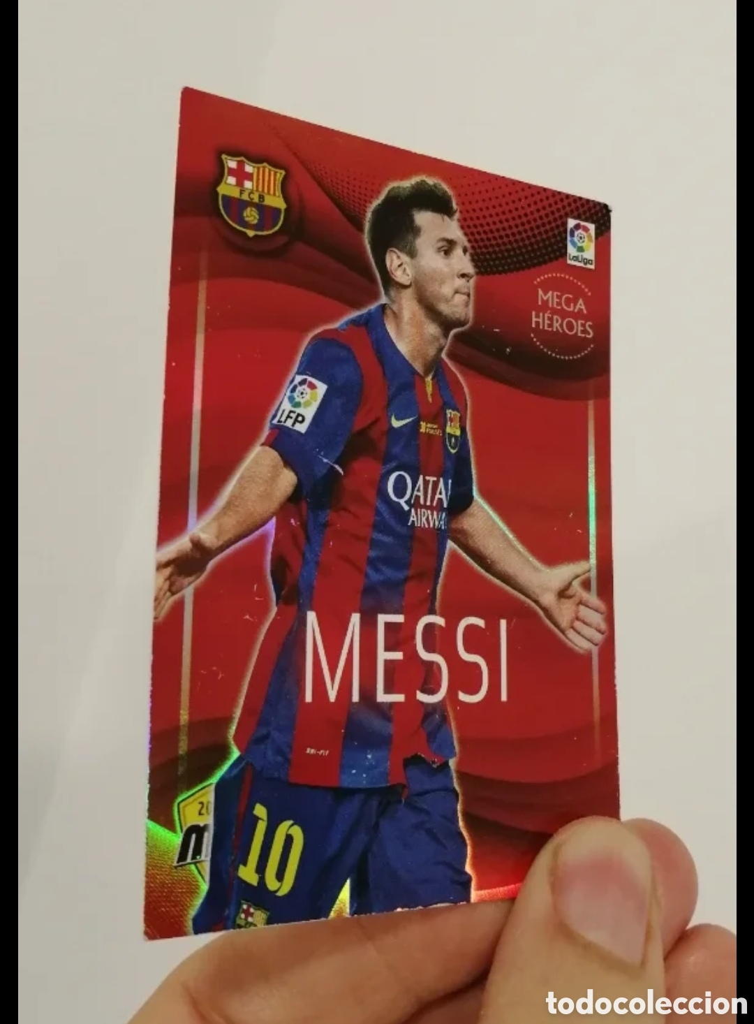 Coleccionismo cromos antiguos: Messi Mega Heroes 2015 Dif&iacute;cil - Foto 6