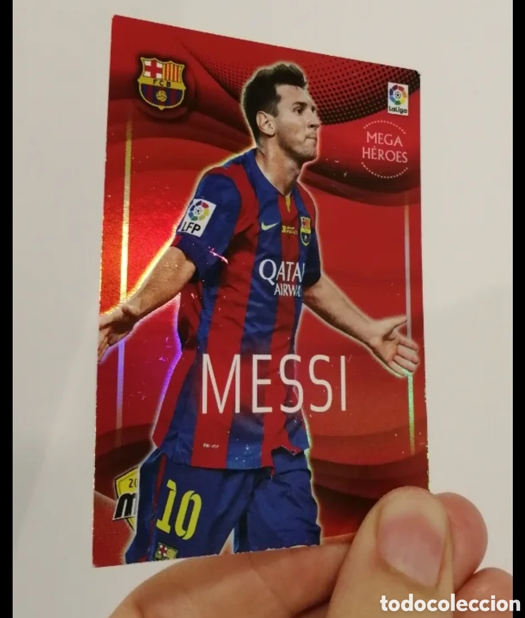 Coleccionismo cromos antiguos: Messi Mega Heroes 2015 Dif&iacute;cil - Foto 7
