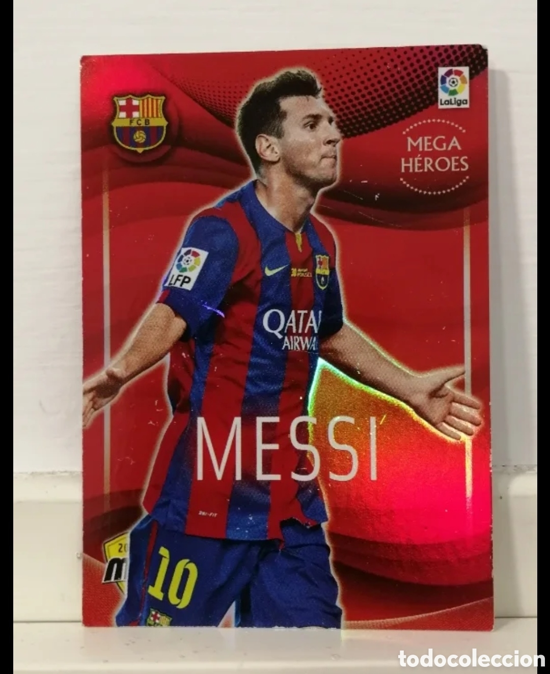 Coleccionismo cromos antiguos: Messi Mega Heroes 2015 Dif&iacute;cil - Foto 1