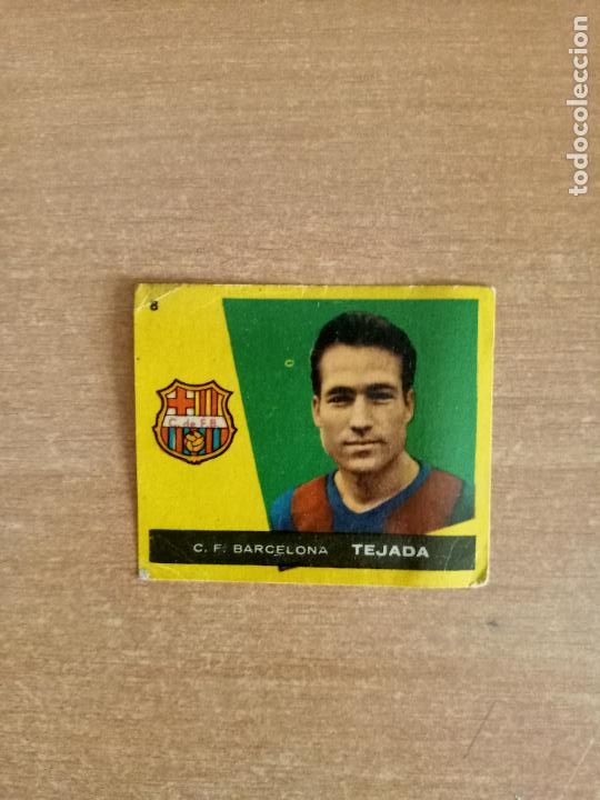 Collectable Antique Stickers: CROMO BRUGUERA 1959-60. TEJADA. F,C,BARCELONA N&ordm;8 SIN PEGAR. MUY BUEN ESTADO