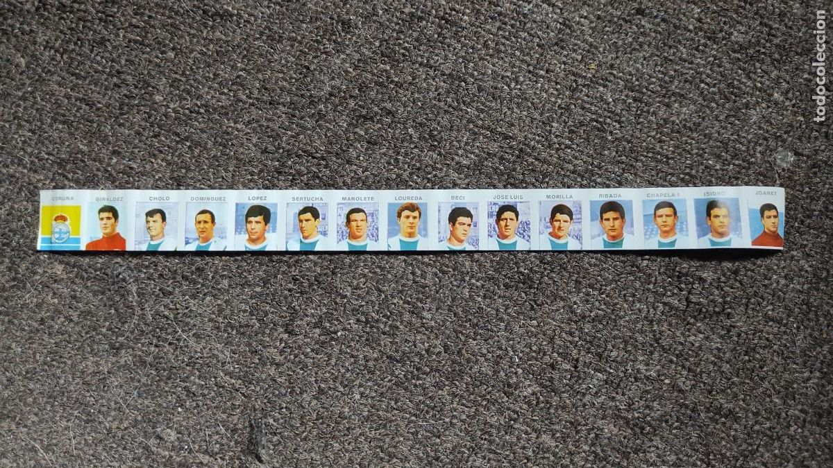 Coleccionismo Cromos antiguos: Espa&ntilde;ol Tira de bol&iacute;grafo equipo completo, 1968 1969 68 69