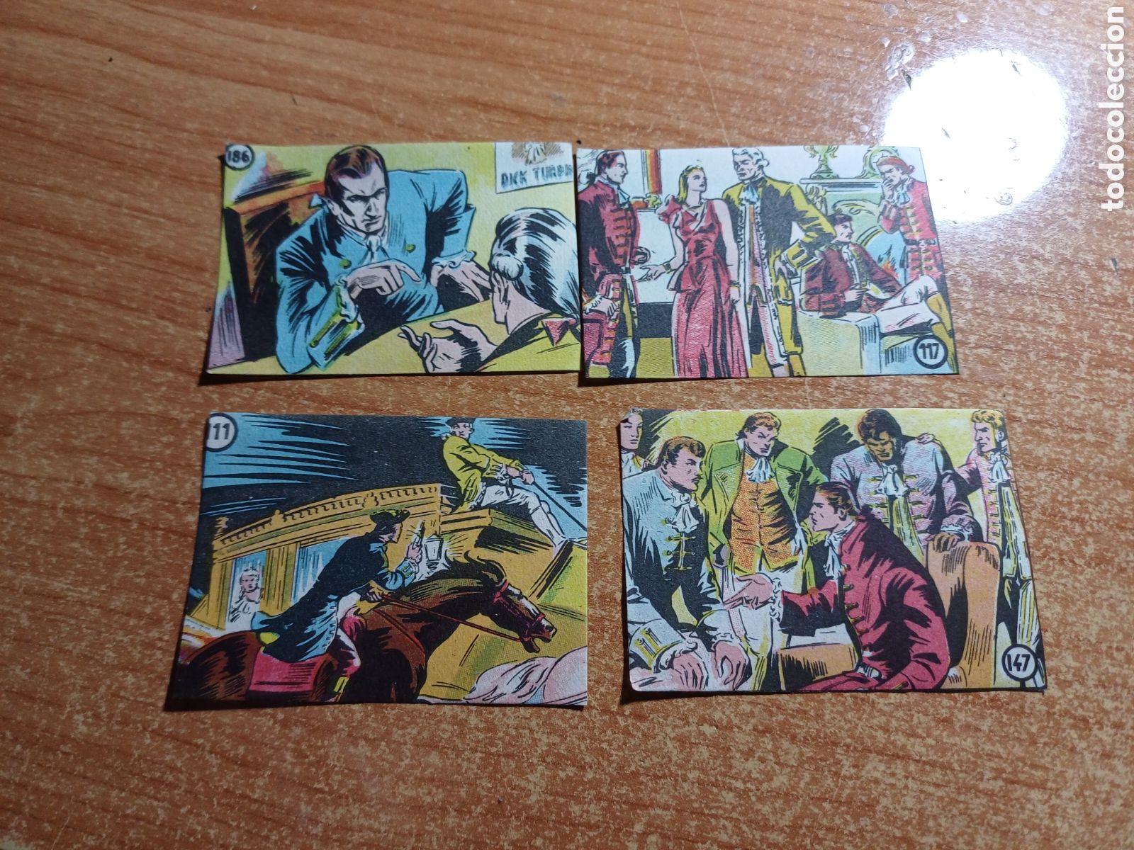 Coleccionismo cromos antiguos: 4 CROMOS DICK TURPIN EDITORIAL SIMA - Foto 1
