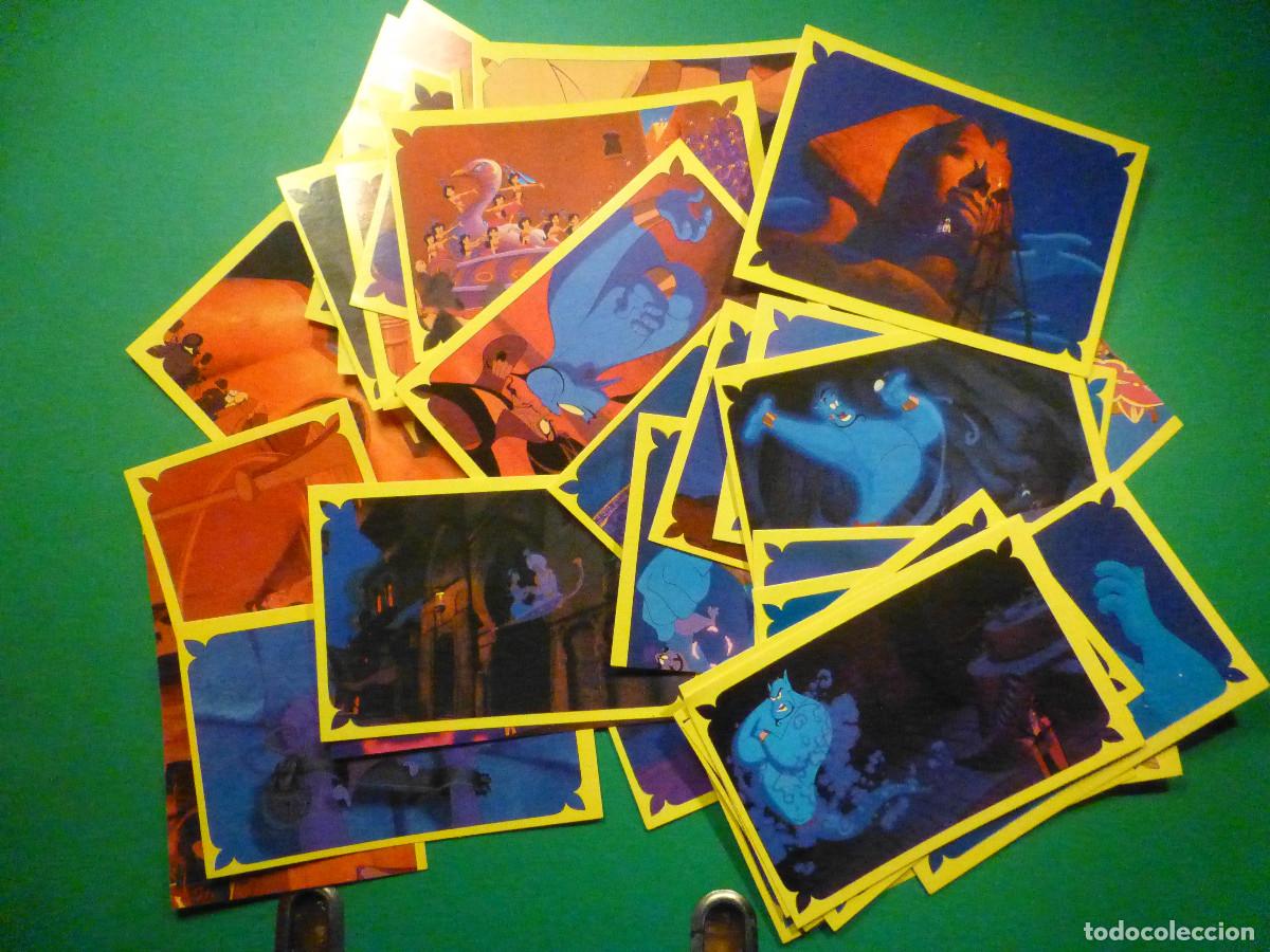 Coleccionismo Cromos antiguos: Lote 37 cromos Disneys Aladdin - Paninni - 1990 - Nuevos -