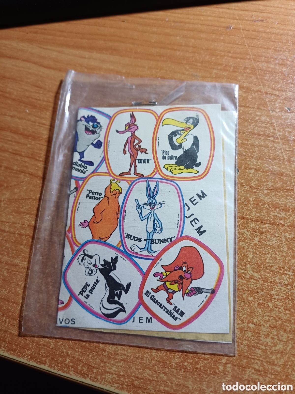 Coleccionismo Cromos antiguos: SOBRE DE CROMOS SIN ABRIR ADHESIVOS PIPAS JEM DIBUJOS HANNA BARBERA A&Ntilde;OS 70