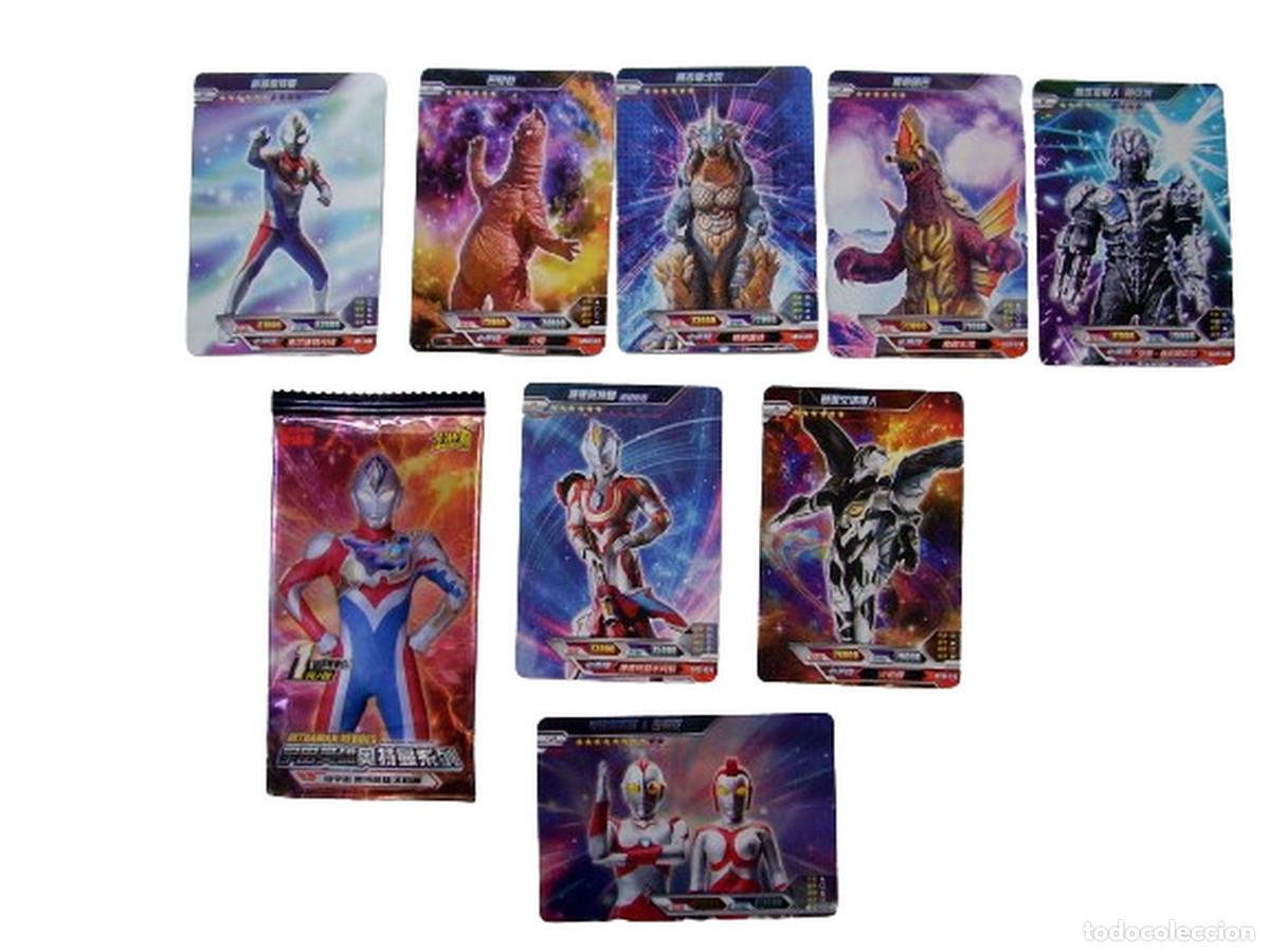 Coleccionismo cromos antiguos: Ultraman 8 laminas con sobre - Foto 1