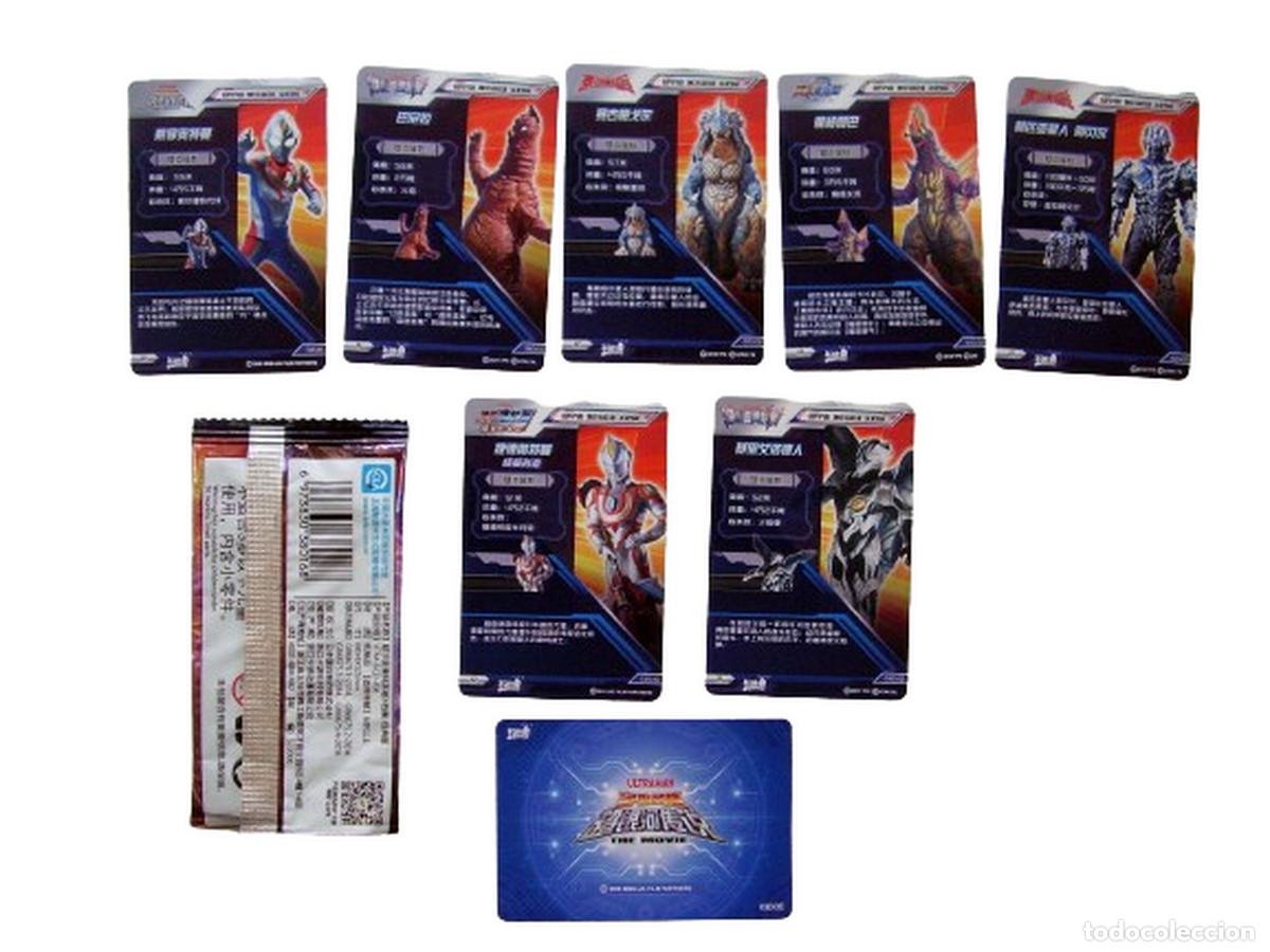 Coleccionismo cromos antiguos: Ultraman 8 laminas con sobre - Foto 2