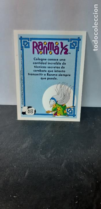 Coleccionismo cromos antiguos: Cromo Ranma 1/2 Ediciones Este de 1994 N&ordm; 68 Cologne - Foto 2