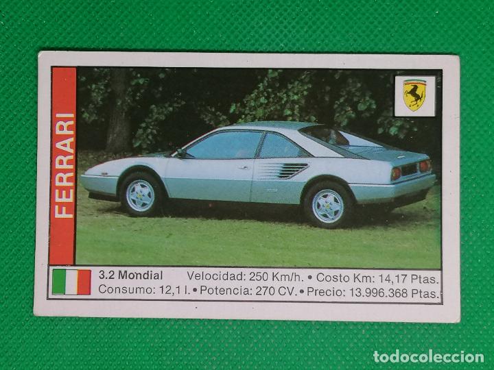 Coleccionismo cromos antiguos: 45 FERRARI 3.2 MONDIAL COCHES 89 CUSCO 1988