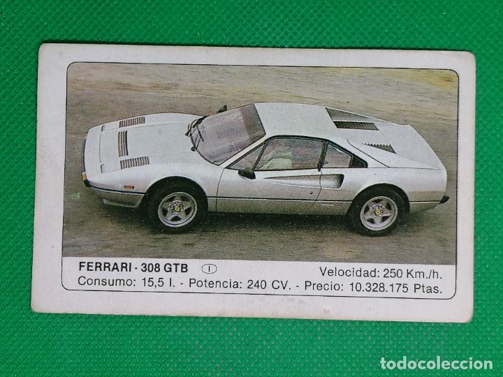 Coleccionismo cromos antiguos: 45 FERRARI 308 GTB COCHES EDICIONES UNIDAS 1986