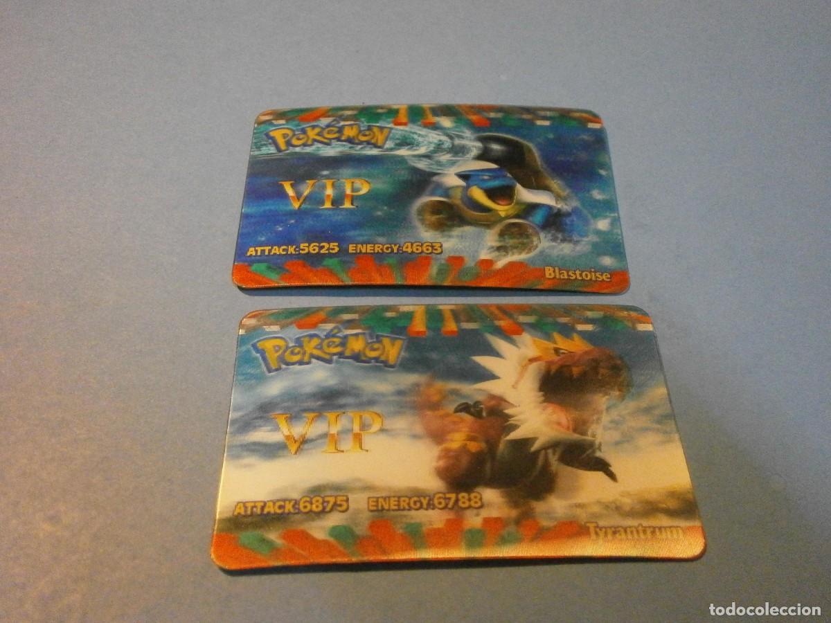 Coleccionismo cromos antiguos: cromos 2 tarjetas vip pokemon 3d - Foto 1