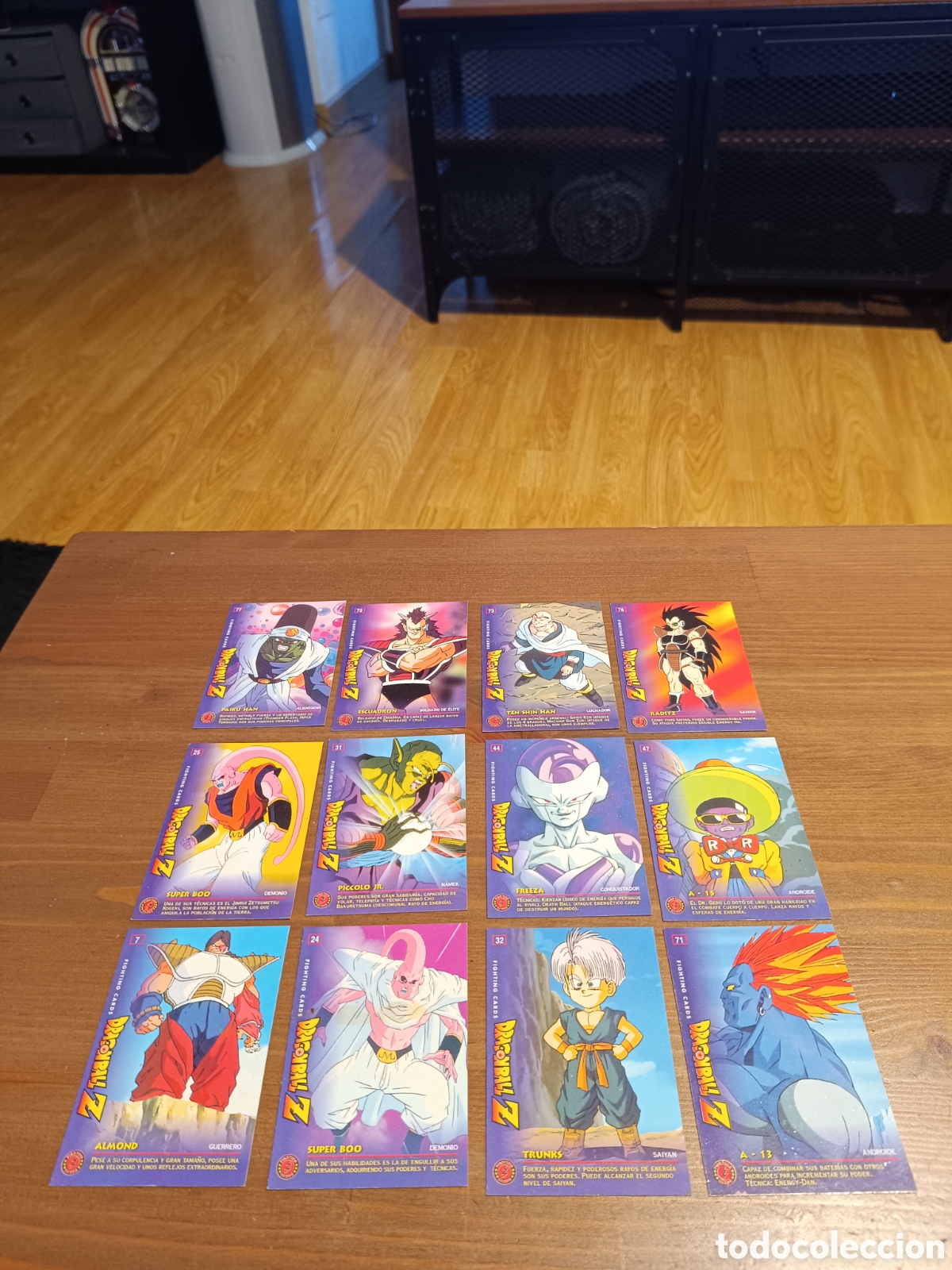 Coleccionismo Cromos antiguos: Lote 12 cromos drag&oacute;n ball dragonball FIGHTING CARDS