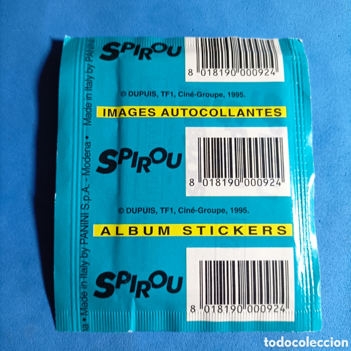 Coleccionismo cromos antiguos: SOBRE PANINI 1995. SPIROU. DIN ABRIR - Foto 2