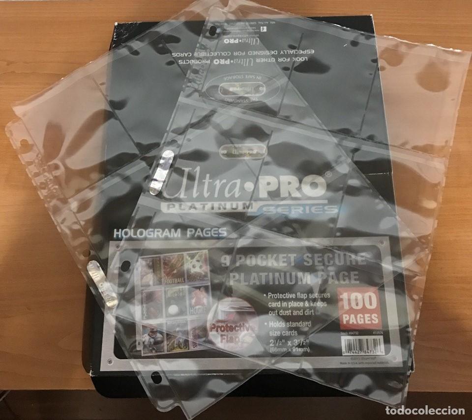 Collezionismo Figurine antiche: HOJAS CLASIFICADORAS DE CROMOS Y TARJETAS - 9 HUECOS - 18 ALANTE Y ATRAS **LEER DESCRIPCI&Oacute;N**