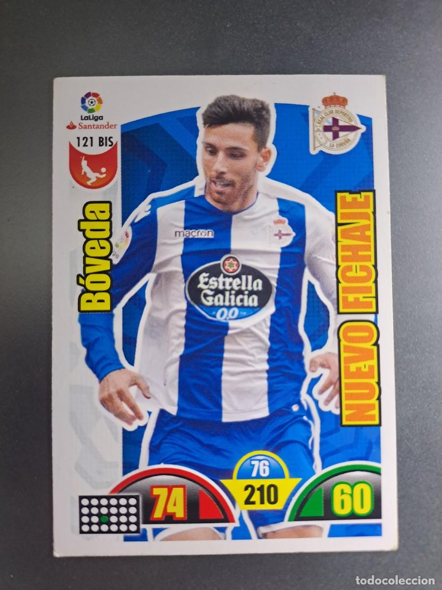 Collectable Antique Stickers: ADRENALYN XL BOVEDA 121 BIS NUEVO FICHAJE DEPORTIVO DE LA CORU&Ntilde;A CROMO LIGA 17 18 2017 2018 PANINI