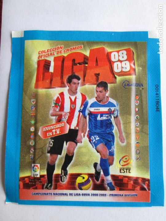 Coleccionismo cromos antiguos: SOBRE SIN ABRIR LIGA 08 09 EDICIONES ESTE 2008 2009 VERSI&Oacute;N ANCHA