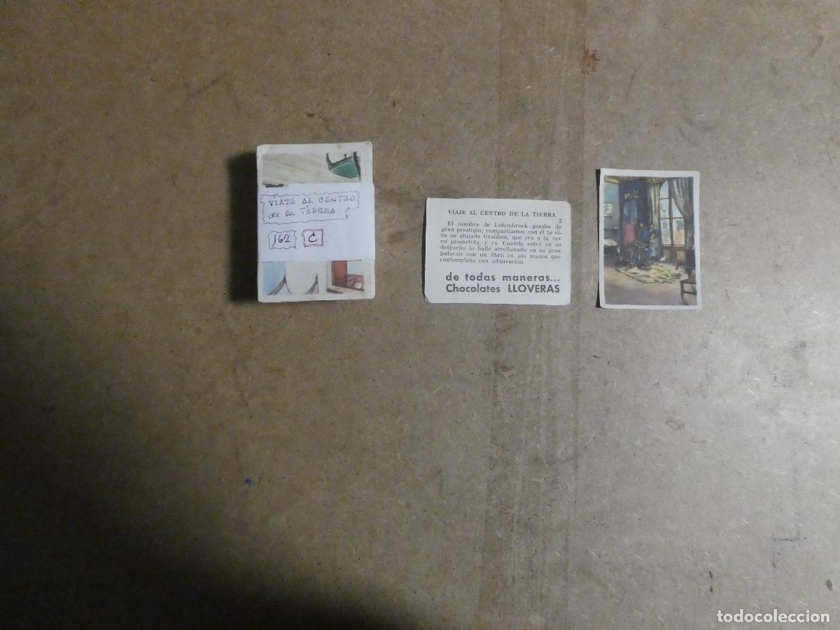 Coleccionismo cromos antiguos: colecci&oacute;n completa 162 cromos sin pegar, viaje al centro de la tierra de chocolates LLoveras