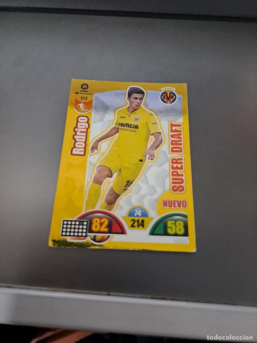 Colecionismo Cromos antigos: ADRENALYN XL RODRIGO 512 NUEVO SUPER DRAFT VILLARREAL CROMO LIGA 17 18 2017 2018 PANINI