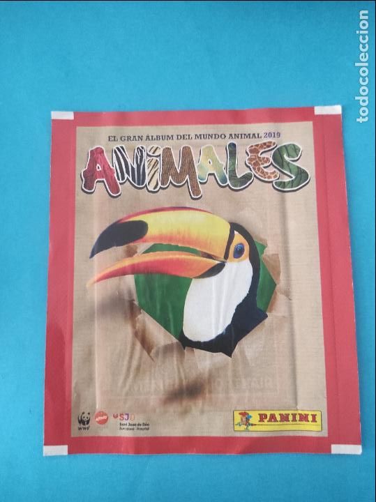 Coleccionismo cromos antiguos: SOBRE DE CROMOS SIN ABRIR DE ANIMALES 2019 DE PANINI - Foto 1
