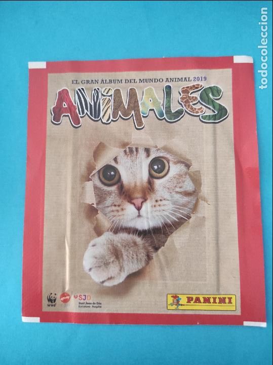 Collectable Antique Stickers: SOBRE DE CROMOS SIN ABRIR DE ANIMALES 2019 DE PANINI