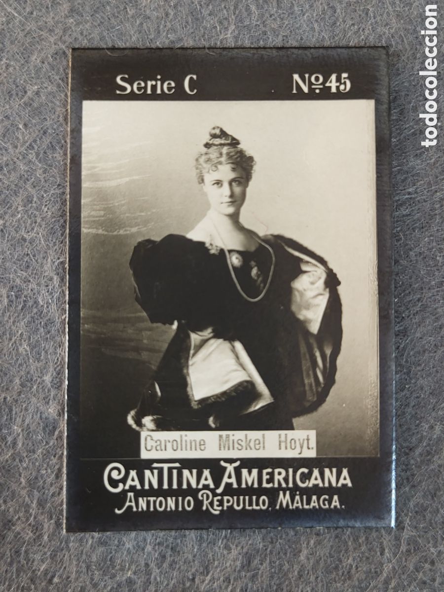 Collectionnisme Cartes &agrave; collectionner anciennes: FOTOTIPIA-CROMO CANTINA AMERICANA ANTONIO REPULLO . MALAGA . SERIE C. N&deg;45 .6&times;4 CM. SIGLO XIX