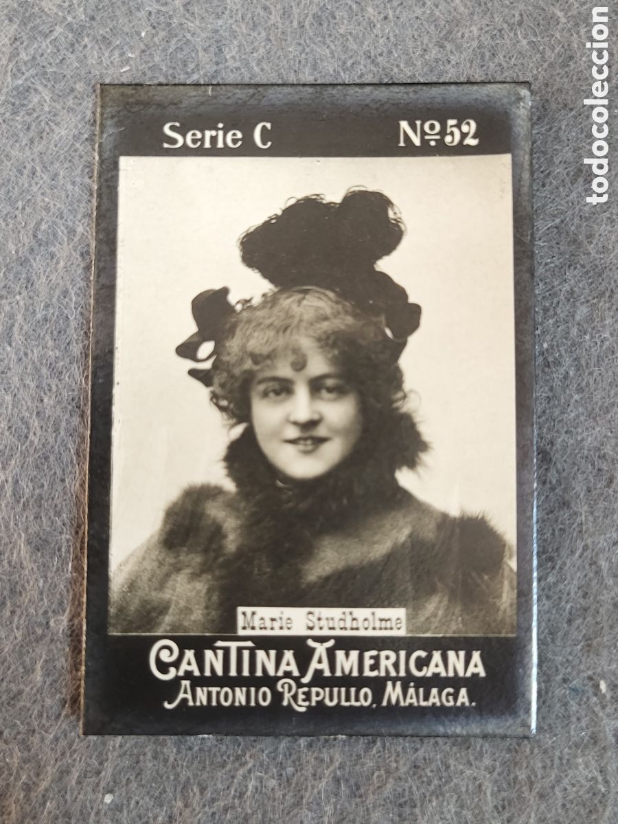 Sammeln alte Sammelbilder: FOTOTIPIA-CROMO CANTINA AMERICANA ANTONIO REPULLO . MALAGA . SERIE C. N&deg;52 .6&times;4 CM. SIGLO XIX