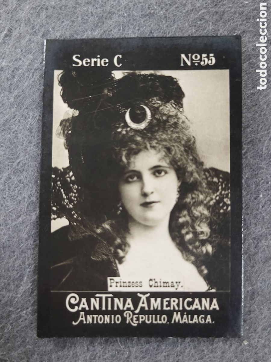 Sammeln alte Sammelbilder: FOTOTIPIA-CROMO CANTINA AMERICANA ANTONIO REPULLO . MALAGA . SERIE C. N&deg;55 .6&times;4 CM. SIGLO XIX