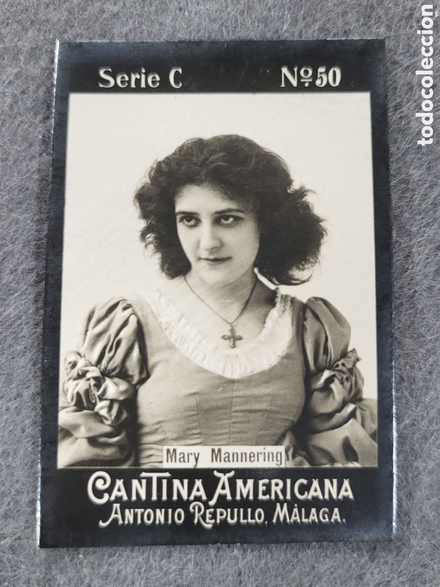 Sammeln alte Sammelbilder: FOTOTIPIA-CROMO CANTINA AMERICANA ANTONIO REPULLO . MALAGA . SERIE C. N&deg;50 .6&times;4 CM. SIGLO XIX